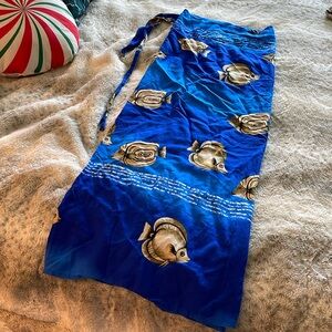 Simple wrap skirt beach coverup